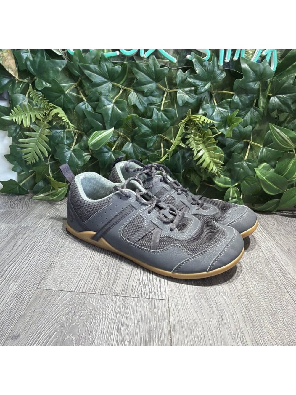 Xero Shoes Prio Barefoot Sneakers Men's Black/Gum Athletic Running Shoes - 9